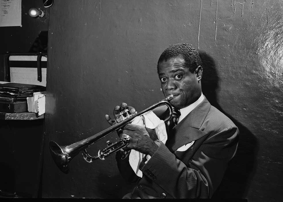 Portrait of Louis Armstrong, Aquarium, New York, N.Y., ca. July 1946